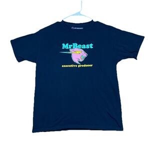 MrBeast Executive Producer T Shirt Youth XL Black YouTube Creator Merch